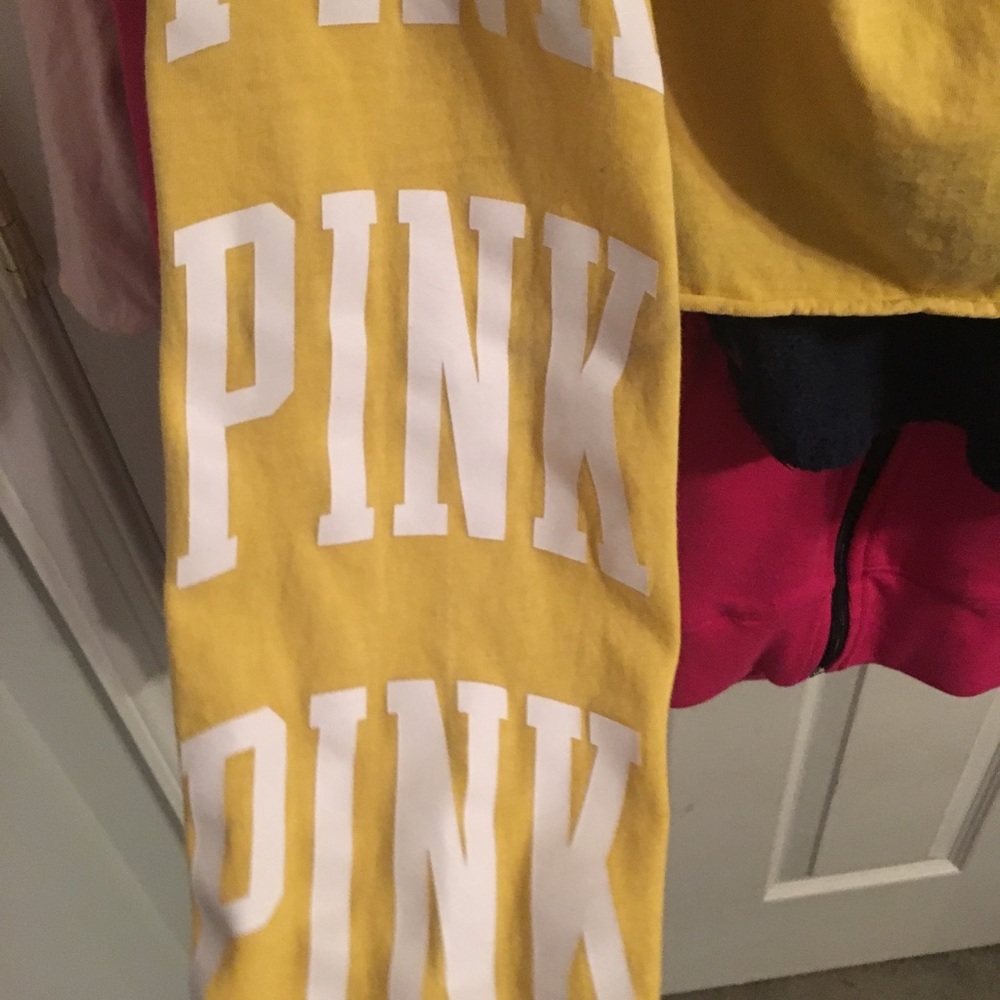 Yellow PINK cropped shirt